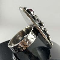 Designer Silver Jewellery With Tourmaline Cabusson Bubble Stone Rings