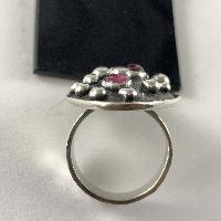 Designer Silver Jewellery With Tourmaline Cabusson Bubble Stone Rings