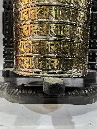 Wall Prayer Wheel Big Size With Mantra Inside, [with Carved Mantra], Wall Mountable