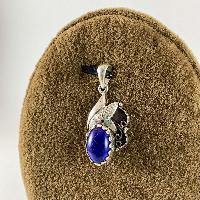 Designer Silver Lapis Lazuli Small Pendants