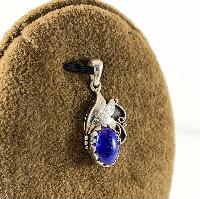 Designer Silver Lapis Lazuli Small Pendants