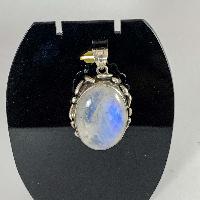 Designer Silver Rainbow Moonstone Pendants