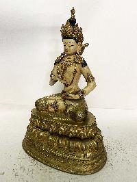 Buddhist Statue Of Vajrasattva, [traditional Color, Full Gold Plated]