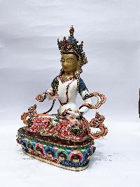 Buddhist Statue Of Vajrasattva, [stone Setting, Traditional Color, Face Painted]