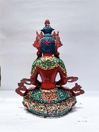 Buddhist Statue Of Aparimita, [stone Setting, Traditional Color, Face Painted], Chepame, Amitayus