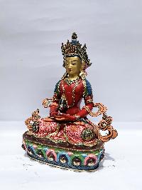 Buddhist Statue Of Aparimita, [stone Setting, Traditional Color, Face Painted], Chepame, Amitayus