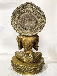 Buddhist Statue Of Maitreya Buddha, [full Gold Plated]