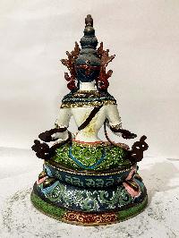 Buddhist Statue Of Vajrasattva, [face Painted, Traditional Color]