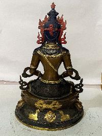 [master Quality], Buddhist Statue Of Aparimita, [partly Gold Plated, Face Painted], Chepame, Amitayus