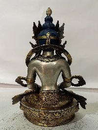 [master Quality], Buddhist Statue Of Aparimita, [gold And Silver Plated], [rare Find], Chepame, Amitayus