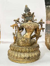 [master Quality], Buddhist Statue Of Bodhisattva, [full Gold Plated], [rare Find]