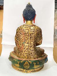 [master Quality], Buddhist Statue Of Amitabha Buddha, [full Gold Plated, Traditional Color, Face Painted]