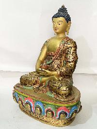 [master Quality], Buddhist Statue Of Amitabha Buddha, [full Gold Plated, Traditional Color, Face Painted]