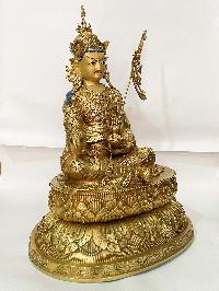 [master Quality], Buddhist Statue Of Padmasambhava, [full Gold Plated, Face Painted