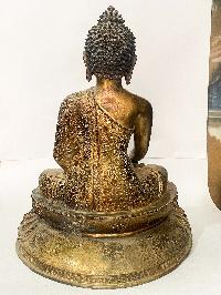 [master Quality], Buddhist Statue Of Shakyamuni Buddha, [gold Plated, Antique]