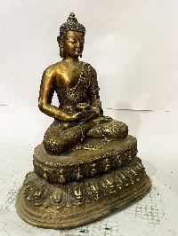 Buddhist Statue Of Amitabha Buddha, [full Gold Plated, Antique]