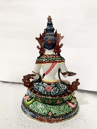 Hq, Buddhist Statue Of Vajrasattva, [traditional Color, Face Painted]