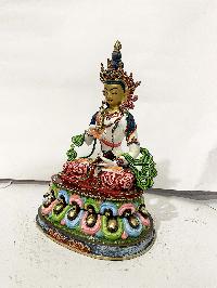 Hq, Buddhist Statue Of Vajrasattva, [traditional Color, Face Painted]