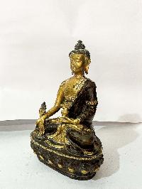 Buddhist Statue Of Medicine Buddha, [partly Gold Plated]