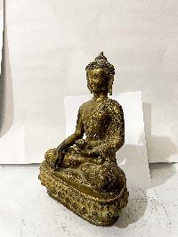 Hq, Buddhist Statue Of Shakyamuni Buddha, [gold Plated, Antique], [rare Find]