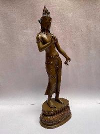 [master Quality], Buddhist Statue Of Padmapanai Lokeshvar, [chocolate Oxidized]