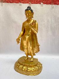 [master Quality], Buddhist Statue Of Dipankara Buddha, [full Gold Plated]