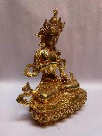 [master Quality], Buddhist Statue Of Vajrasattva, [full Gold Plated, Stone Setting]