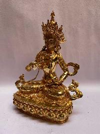 [master Quality], Buddhist Statue Of Vajrasattva, [full Gold Plated, Stone Setting]