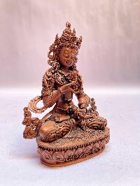 [master Quality], Buddhist Statue Of Vajrasattva, [chocolate Oxidized] And Very Fine Deep Carving