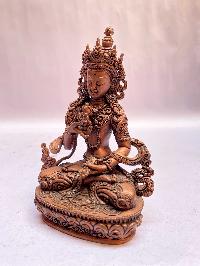 [master Quality], Buddhist Statue Of Vajrasattva, [chocolate Oxidized] And Very Fine Deep Carving