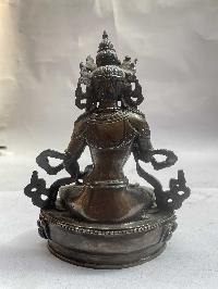 Buddhist Statue Of Vajrasattva, [black Oxidized]