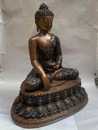 Buddhist Statue Of Shakyamuni Buddha, [chocolate Oxidized]