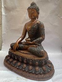 Buddhist Statue Of Shakyamuni Buddha, [chocolate Oxidized]