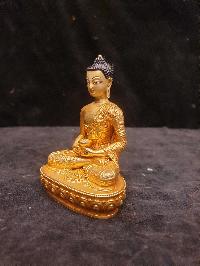 Buddhist Miniature Statue Of Amitabha Buddha, [full Gold Plated]