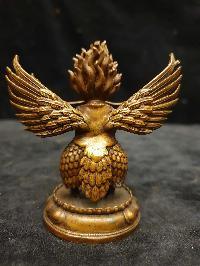 Buddhist Miniature Statue Of Garuda, [chocolate Oxidized]