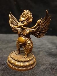 Buddhist Miniature Statue Of Garuda, [chocolate Oxidized]