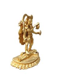 Tibetan Buddhist Statue Of Kali, [full Gold Plated]