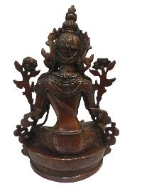 Tibetan Buddhist Statue Of Green Tara, [oxidized]