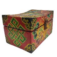 [traditional Tibetan], Wooden Optical Red Color Box, [dragon Painted]