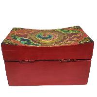 [traditional Tibetan], Wooden Optical Red Color Box, [dragon Painted]