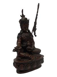 Buddhist Statue Miniature Statue Of, Padmasambhava, [chocolate Oxidized]