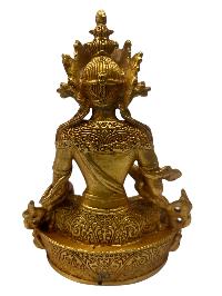 Buddhist Statue Miniature Statue Of, Ksitigarbha - Bodhisattva, [full Gold Plated]