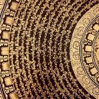 [clear Mantra], Buddhist Thangka Mantra Mandala, [hq]