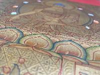 Tibetan Buddhist Thangka Of [shakyamuni Buddha], Real 24k Gold, [hand Painted]