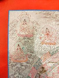 Tibetan Buddhist Thangka Of [shakyamuni Buddha Mandala], Real 24k Gold, [hand Painted]