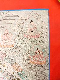 Tibetan Buddhist Thangka Of [shakyamuni Buddha Mandala], Real 24k Gold, [hand Painted]