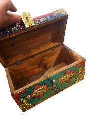 thumb1-Wooden Tibetan Box-25172