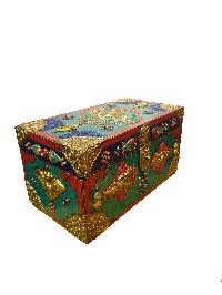 Handmade Tibetan Box [traditional Color, Stone Setting]