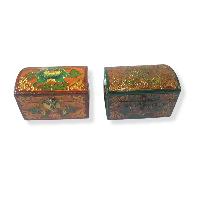 [traditional Tibetan], Ritual Jewelry And Ritual Item Box, [painted]