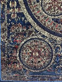 Tibetan Buddhist Thangka Painting Of Ten Mandala, [hand Painted]